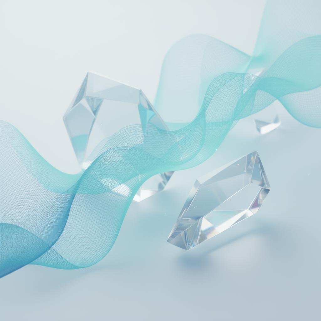 Abstract 3D visualization representing modern software craftsmanship
